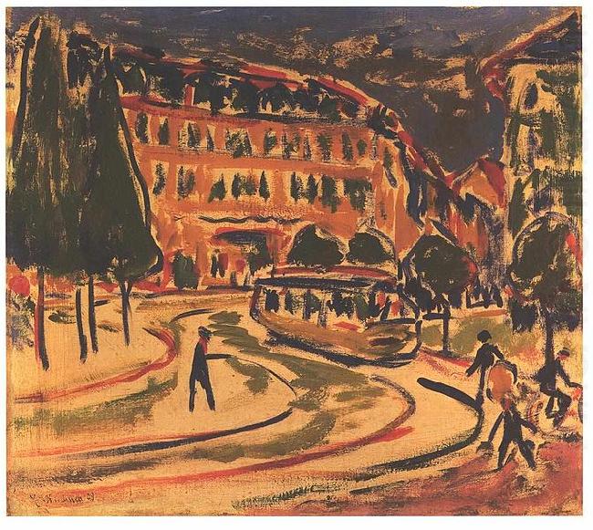 Ernst Ludwig Kirchner Tramway in Dresden china oil painting image